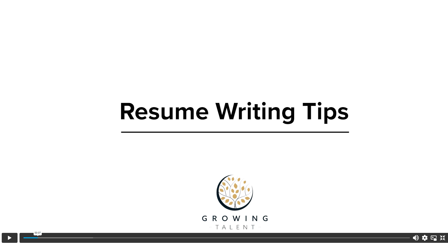 Resume Writing Tips Growing Talent